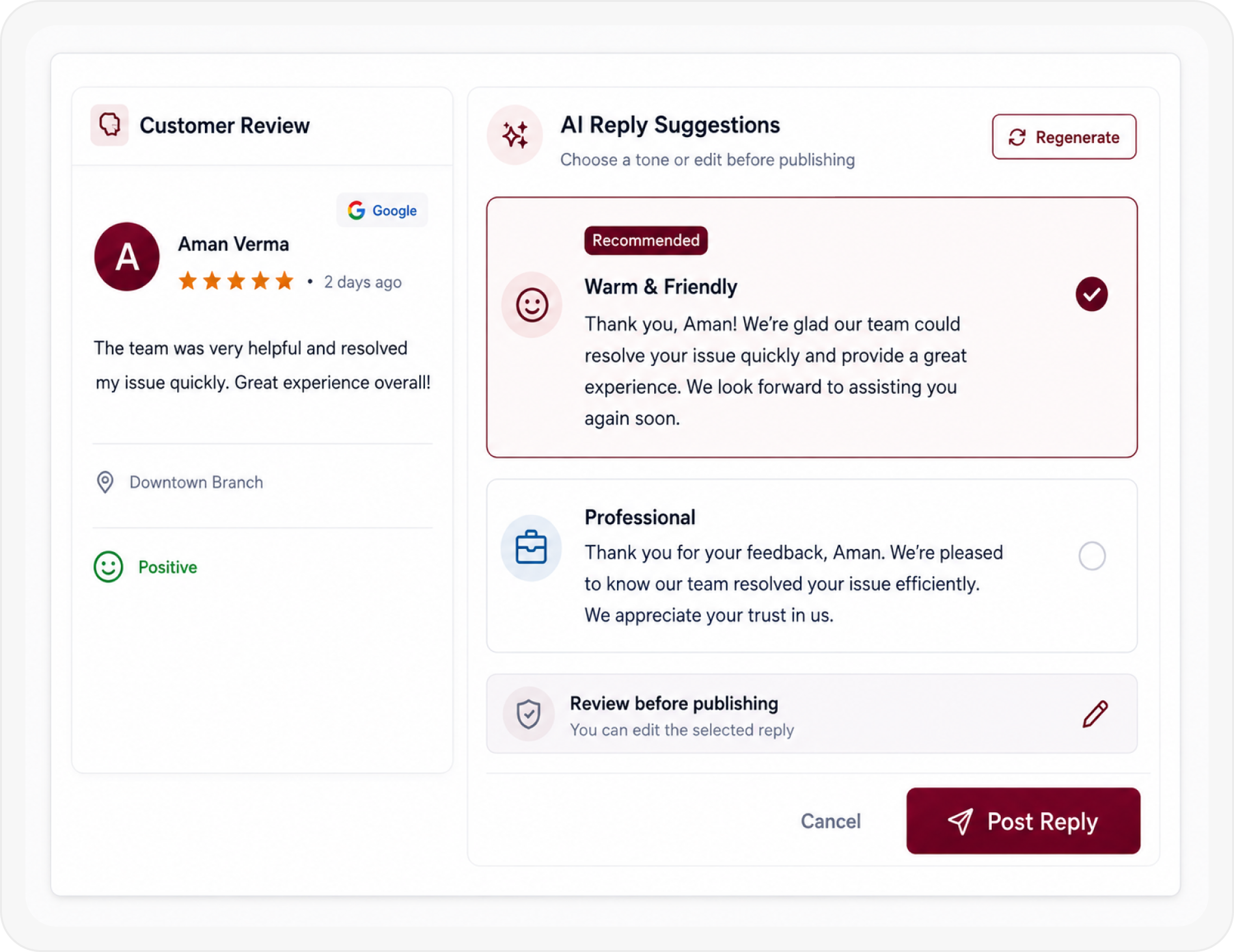 AI Review Management